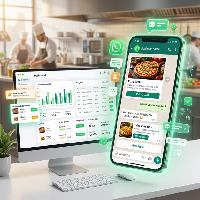WhatsApp Kitchen Automation Platform